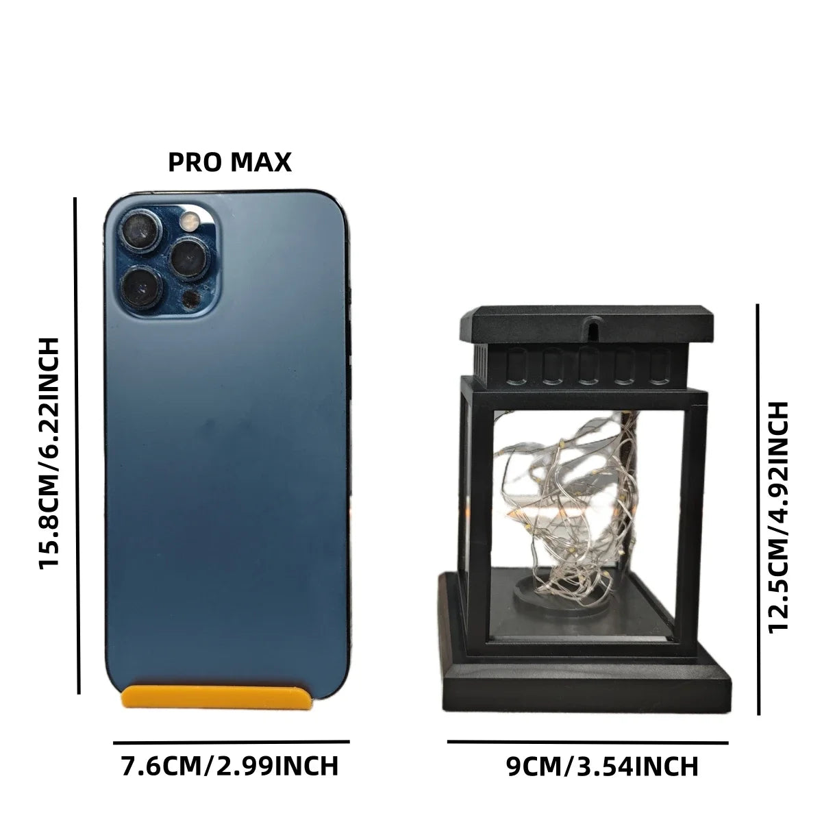 1PC Solar Lantern Outdoor, Decorative Candle Lamp with Auto On/Off, Waterproof Solar Powered for Garden/Patio/Yard Decor