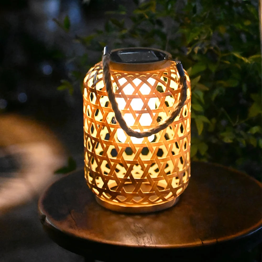 1PC Solar Lantern Outdoor, Decorative Candle Lamp with Auto On/Off, Waterproof Solar Powered for Garden/Patio/Yard Decor