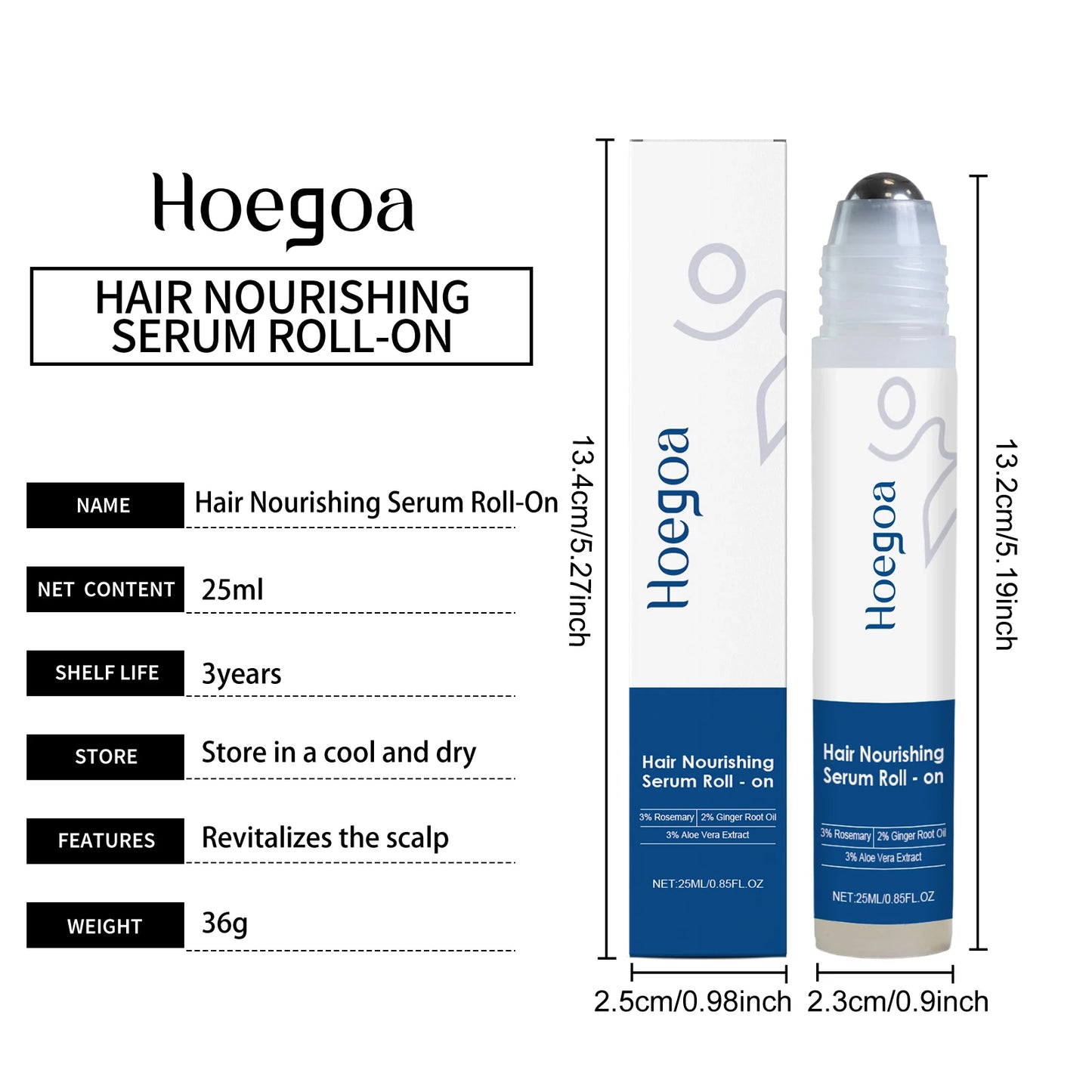 Rosemary Hair Growth Serum Roll-On | Nourishing Scalp & Stronger Hair