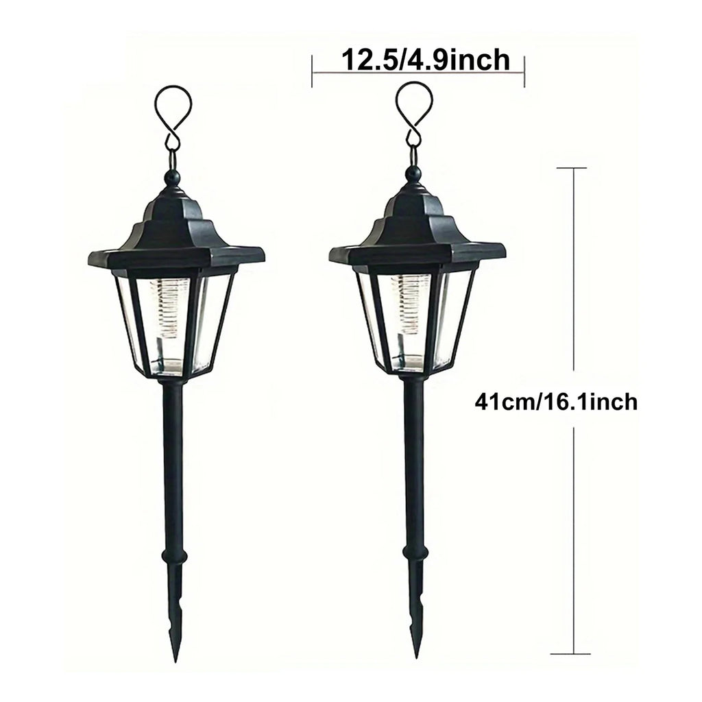 1PC Solar Lantern Outdoor, Decorative Candle Lamp with Auto On/Off, Waterproof Solar Powered for Garden/Patio/Yard Decor